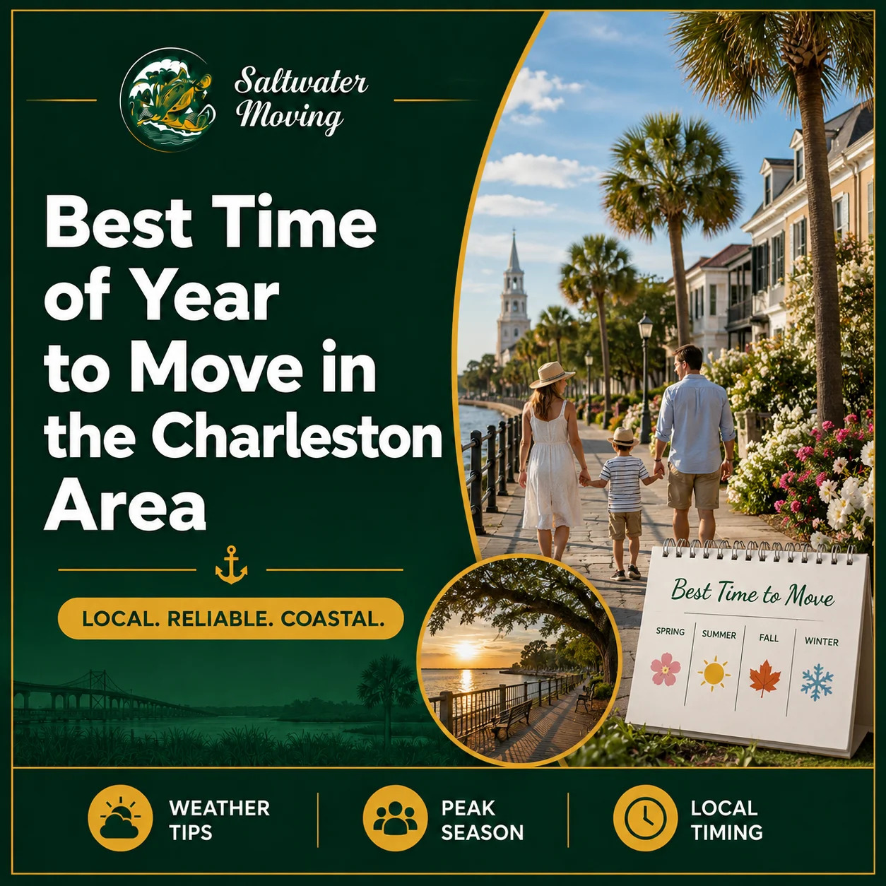 Best Time of Year to Move in the Charleston Area