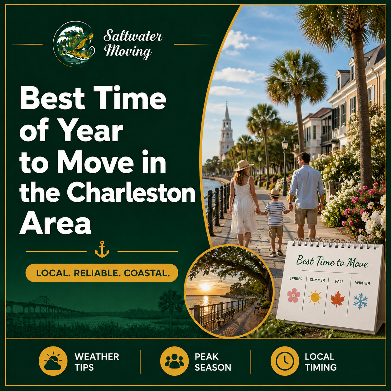Best Time of Year to Move in the Charleston Area