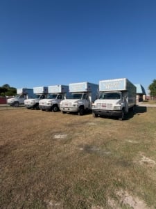 Saltwater Moving branded moving truck in North Charleston SC