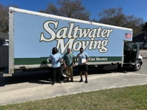 Saltwater Moving truck ready for a local move in Charleston SC