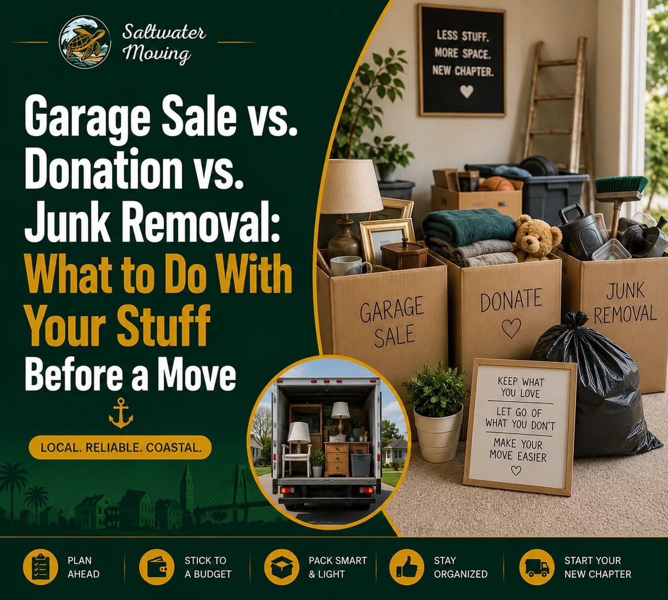 Garage Sale vs. Donation vs. Junk Removal: What to Do With Your Stuff Before a Move